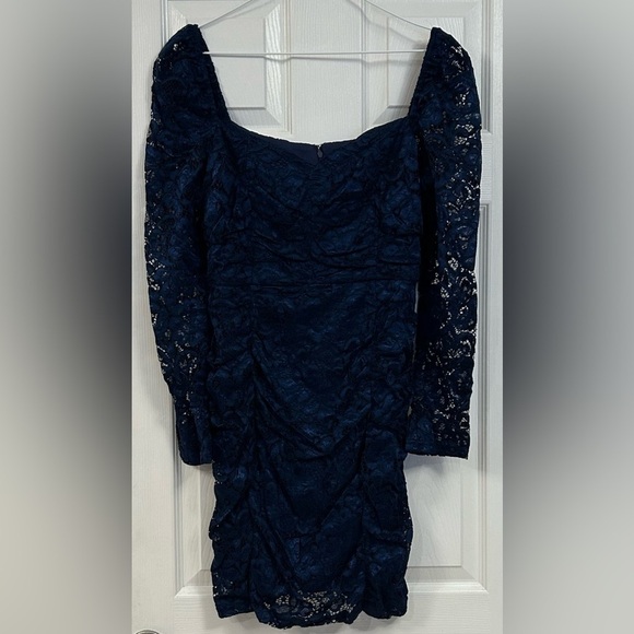 1942- Sam Edelmam Mini Dress Navy Blue Color Size 8 NWT - Picture 3 of 6